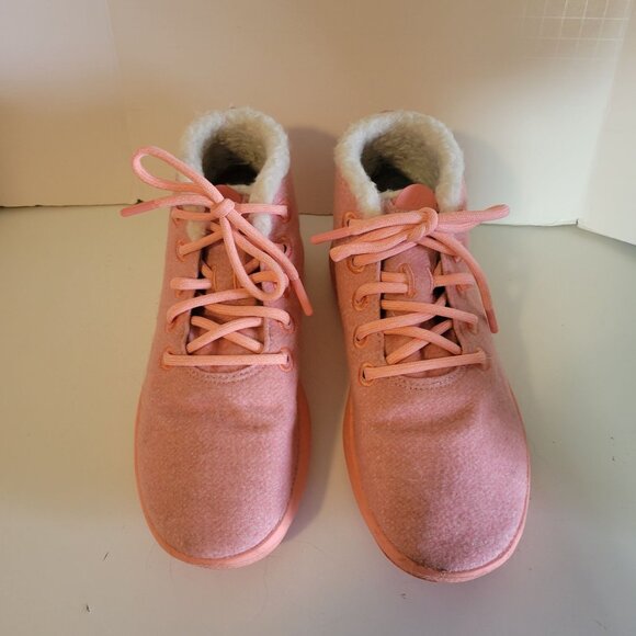 Allbirds Calm Coral Wool Runner-Up Mizzle Fluff Booties Size 9 - Picture 1 of 12